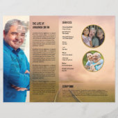 葬儀プログラムテンプレート、 (裏面)