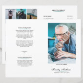 葬儀プログラムテンプレート (正面/裏面)