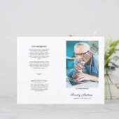 葬儀プログラムテンプレート (スタンド正面)