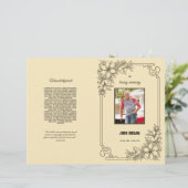 葬儀プログラムテンプレート (スタンド正面)