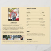 葬儀プログラムテンプレート (裏面)