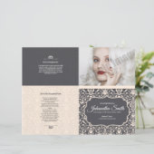 葬儀プログラムテンプレート、 (スタンド正面)