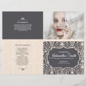 葬儀プログラムテンプレート、 (正面)