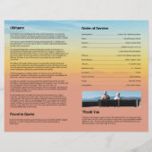 葬儀プログラムテンプレート (裏面)