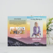 葬儀プログラムテンプレート (スタンド正面)