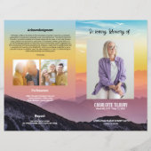 葬儀プログラムテンプレート (正面)