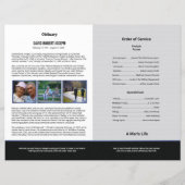 葬儀プログラムテンプレート (裏面)