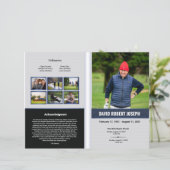 葬儀プログラムテンプレート (スタンド正面)