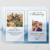 葬儀プログラムテンプレート (正面/裏面)