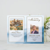 葬儀プログラムテンプレート (スタンド正面)