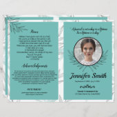 葬儀プログラムテンプレート (正面/裏面)