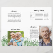 葬儀プログラムテンプレート (裏面)