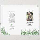 葬儀プログラムテンプレート (正面/裏面)