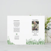 葬儀プログラムテンプレート (スタンド正面)