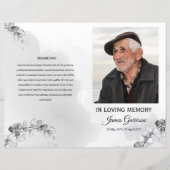 葬儀プログラムテンプレート (正面)