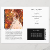 葬儀プログラムテンプレート (裏面)