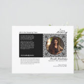 葬儀プログラムテンプレート (スタンド正面)