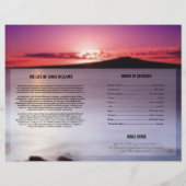 葬儀プログラムテンプレート (裏面)