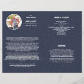 葬儀プログラムテンプレート (裏面)