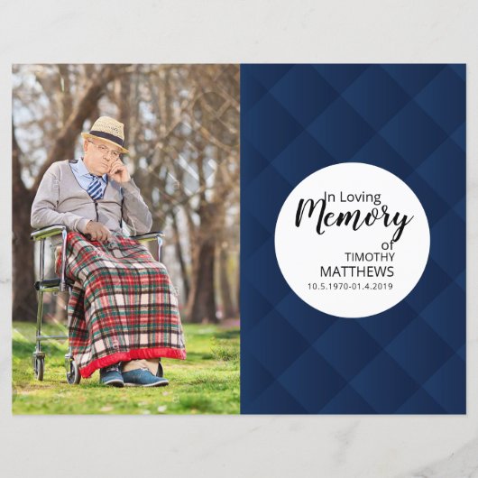 葬儀プログラムテンプレート (正面)