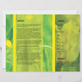 葬儀プログラムテンプレート (裏面)