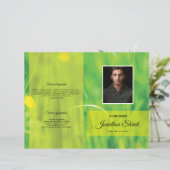 葬儀プログラムテンプレート (スタンド正面)