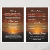 葬儀プログラムテンプレート (裏面)