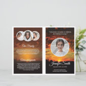 葬儀プログラムテンプレート (スタンド正面)