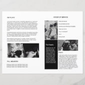 葬儀プログラムテンプレート (裏面)