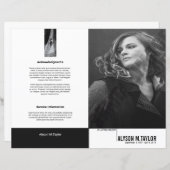 葬儀プログラムテンプレート (正面/裏面)