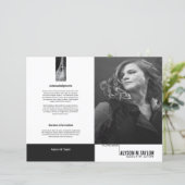 葬儀プログラムテンプレート (スタンド正面)