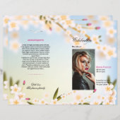 葬儀プログラムテンプレート (正面/裏面)