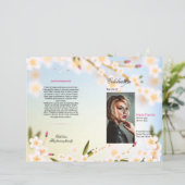 葬儀プログラムテンプレート (スタンド正面)