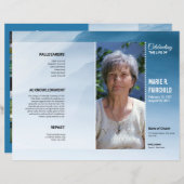 葬儀プログラムテンプレート (正面/裏面)