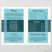 葬儀プログラムテンプレート (裏面)