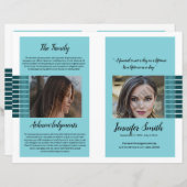 葬儀プログラムテンプレート (正面/裏面)