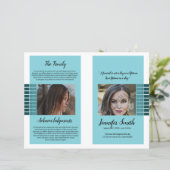 葬儀プログラムテンプレート (スタンド正面)