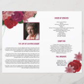 葬儀プログラムテンプレート (裏面)