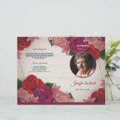 葬儀プログラムテンプレート (スタンド正面)