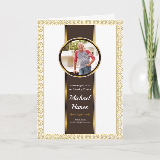 葬儀プログラムテンプレート プログラム (正面)