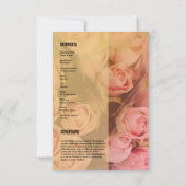 葬儀プログラムテンプレート 招待状 (裏面)