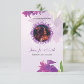 葬儀プログラムテンプレート 招待状 (スタンド正面)