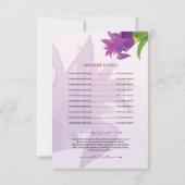 葬儀プログラムテンプレート 招待状 (裏面)