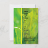 葬儀プログラムテンプレート 招待状 (裏面)