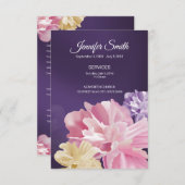 葬儀プログラムテンプレート 招待状 (正面/裏面)