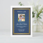 葬儀プログラムテンプレート 招待状 (スタンド正面)