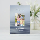 葬儀プログラムテンプレート 招待状 (スタンド正面)