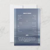 葬儀プログラムテンプレート 招待状 (裏面)