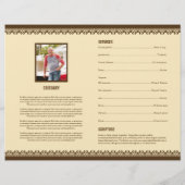 葬儀プログラムテンプレート/死亡テンプレート チラシ (裏面)