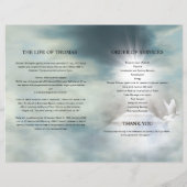 葬儀プログラムパンフレットテンプレート (裏面)